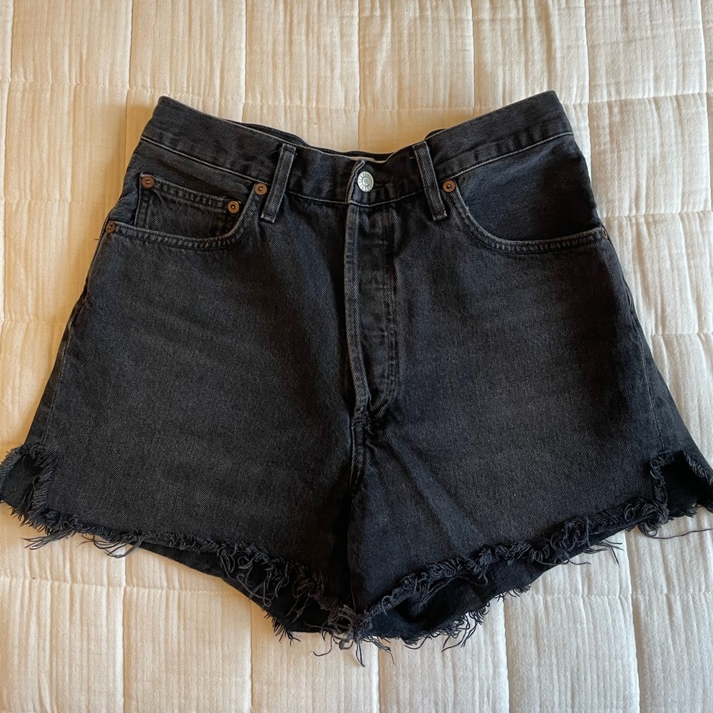AGolde Dee shorts, black, size 29